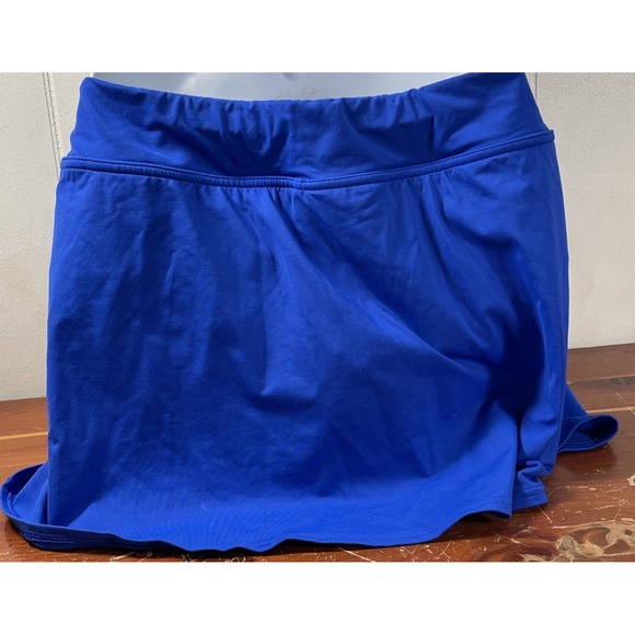 LAND'S‎ END ROYAL BLUE swim Bottom Skirt Size 8 Beach Pool - Picture 3 of 15